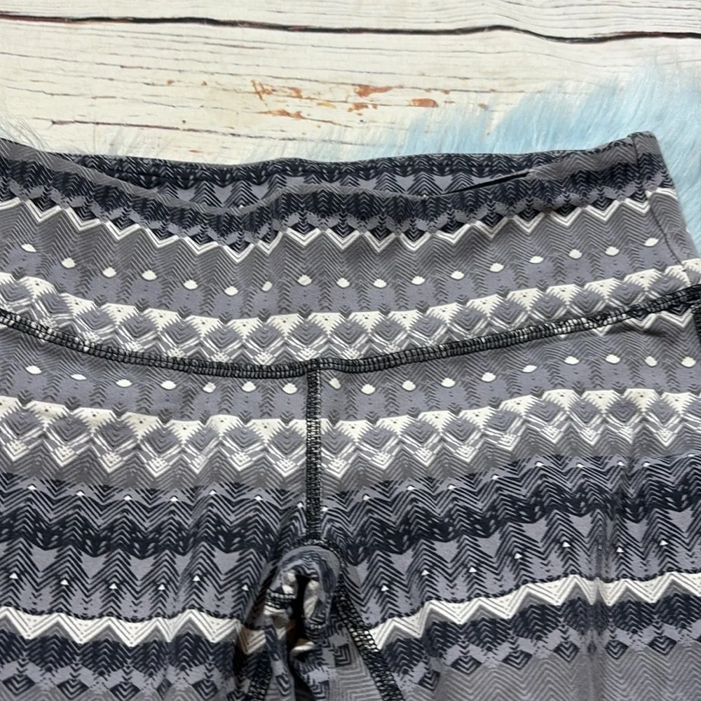 ALO YOGA Goddess Neutral Fair Isle Prism Leggings Low Rise Sz S